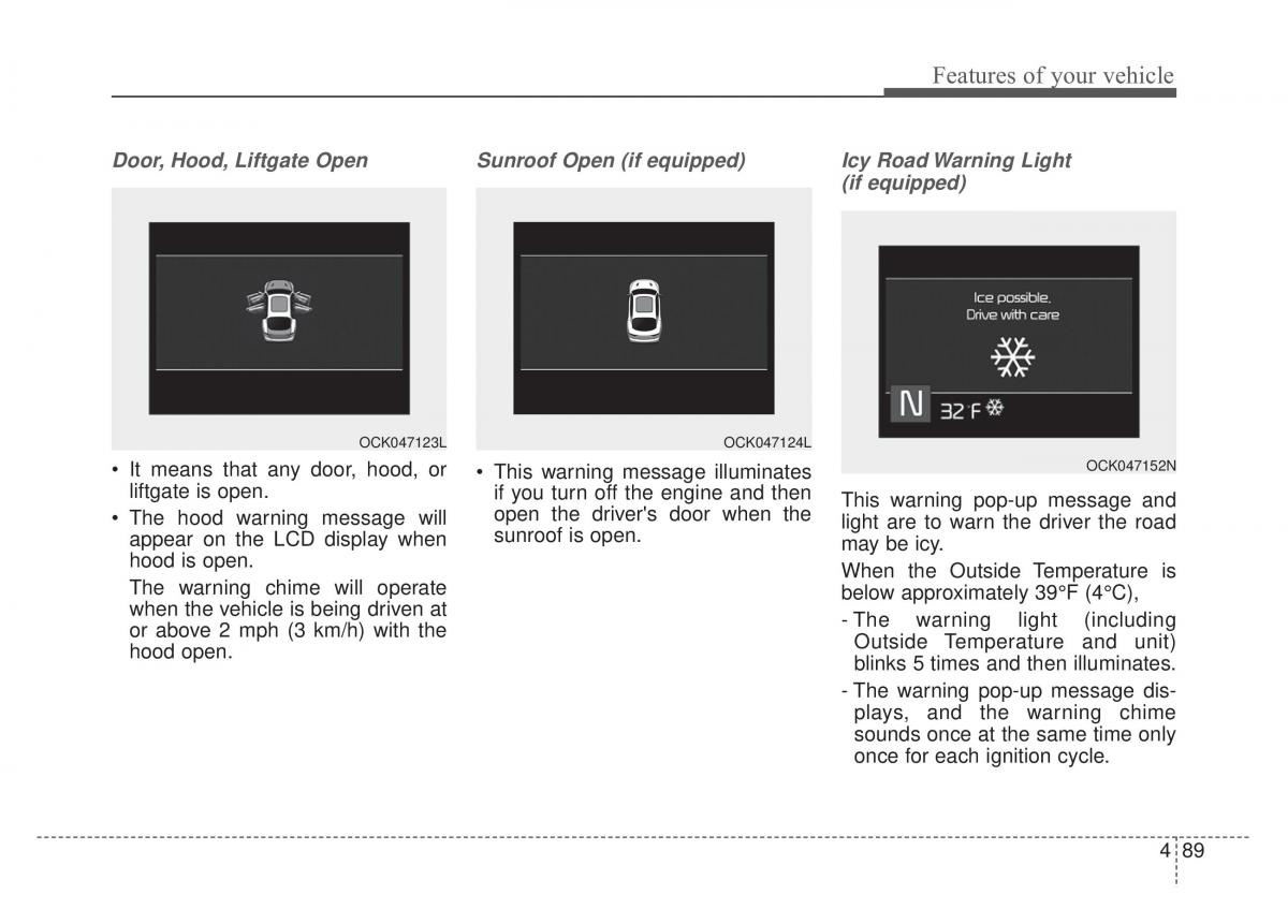 KIA Stinger owners manual / page 176