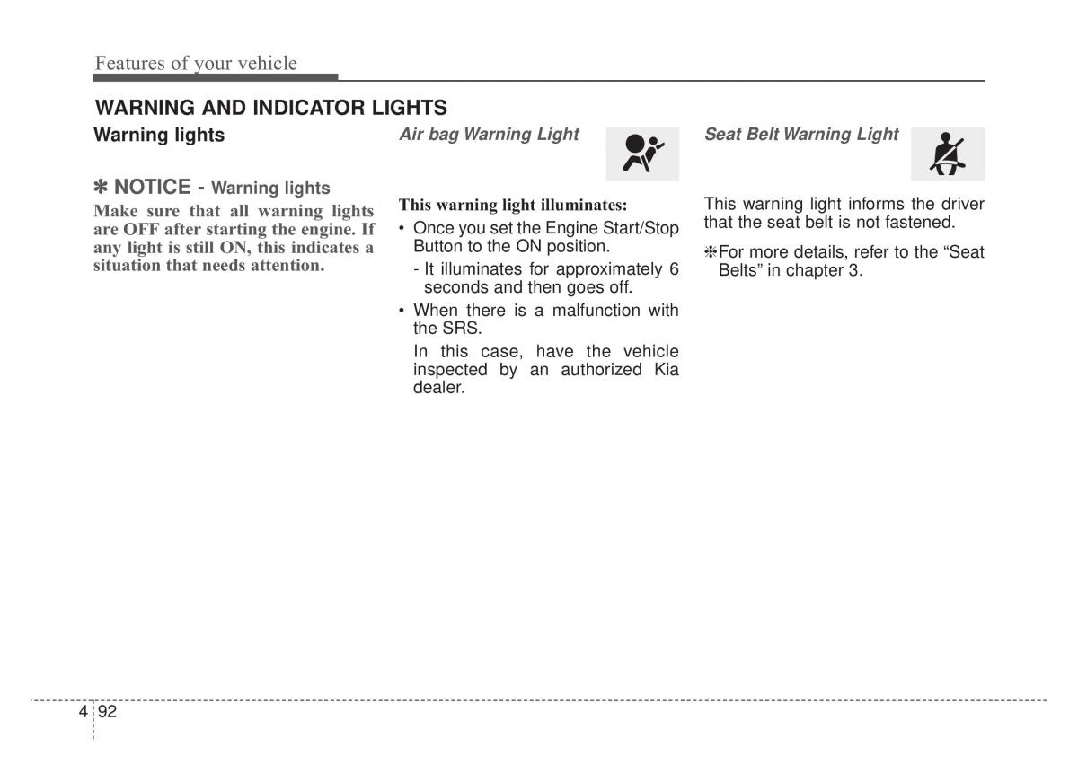 KIA Stinger owners manual / page 179