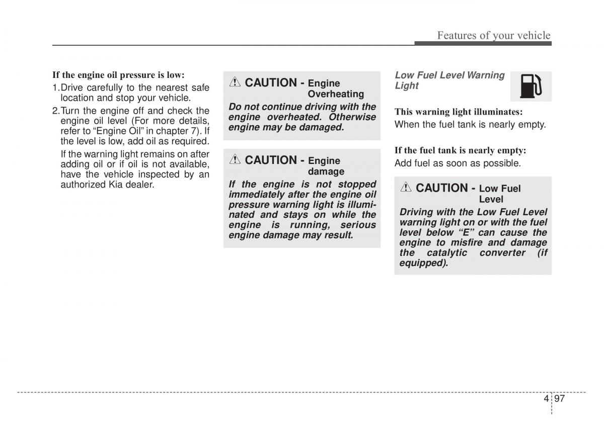 KIA Stinger owners manual / page 184