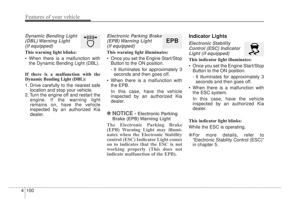 KIA Stinger owners manual / page 187