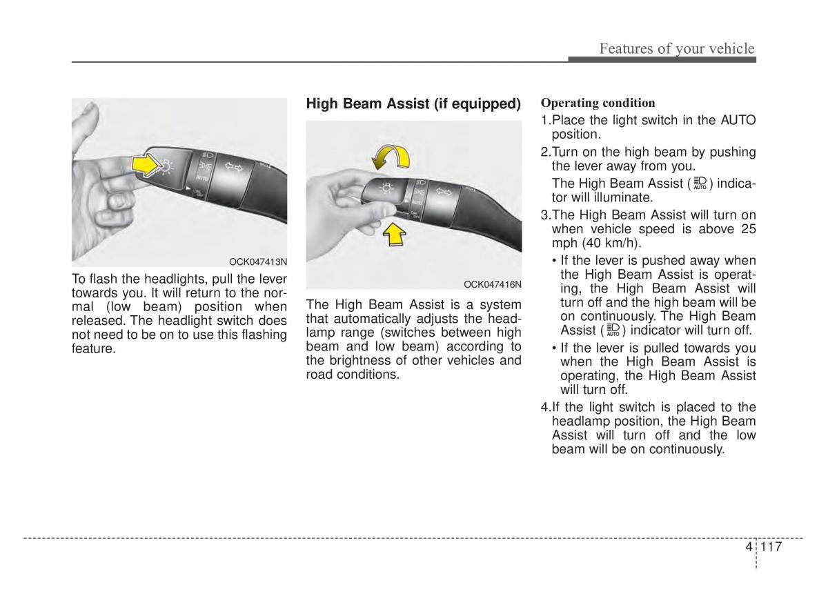 KIA Stinger owners manual / page 204