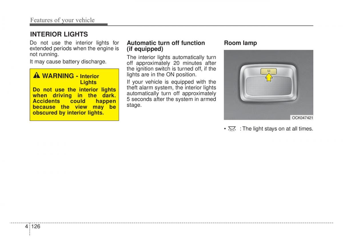 KIA Stinger owners manual / page 213