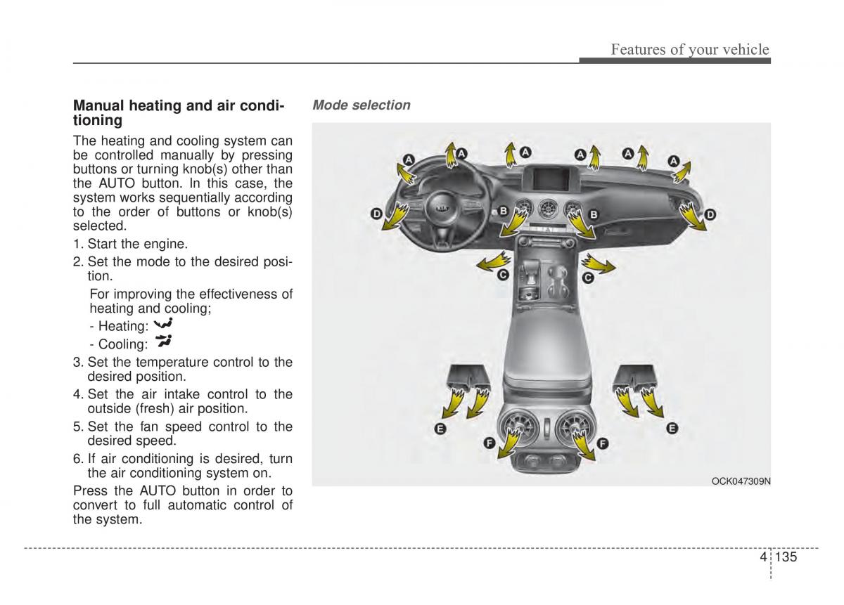 KIA Stinger owners manual / page 222