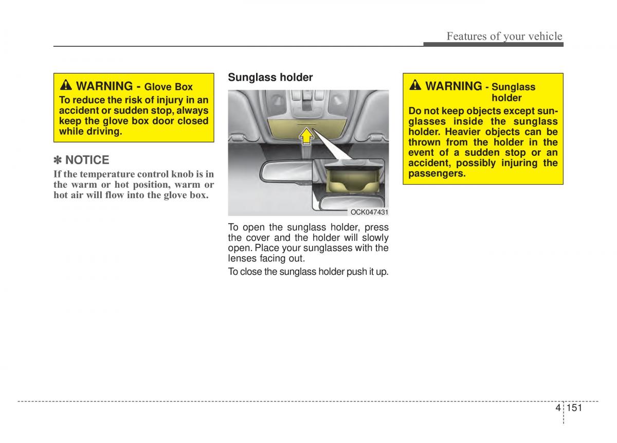 KIA Stinger owners manual / page 238