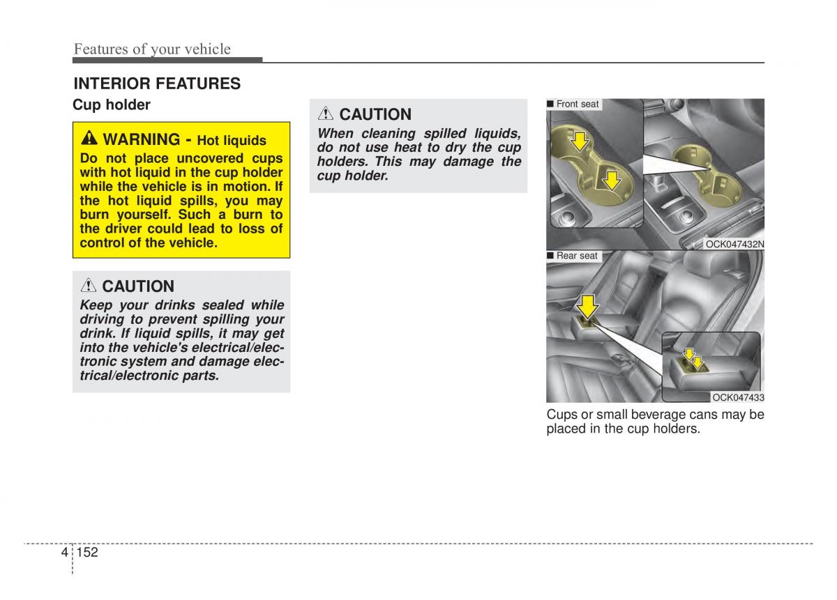 KIA Stinger owners manual / page 239