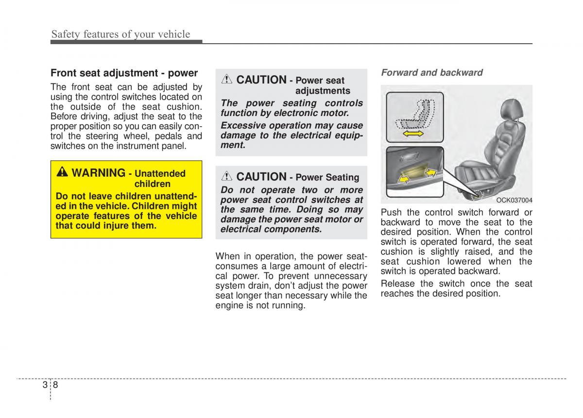 KIA Stinger owners manual / page 24