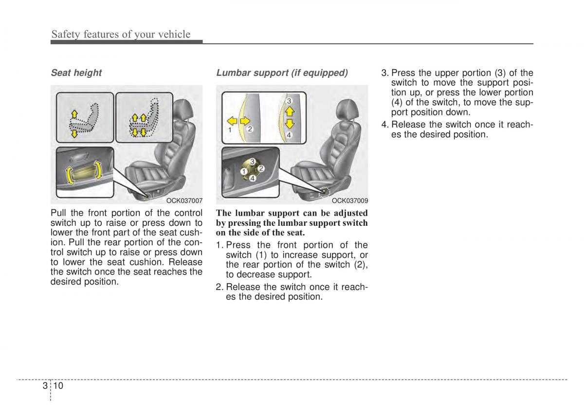 KIA Stinger owners manual / page 26