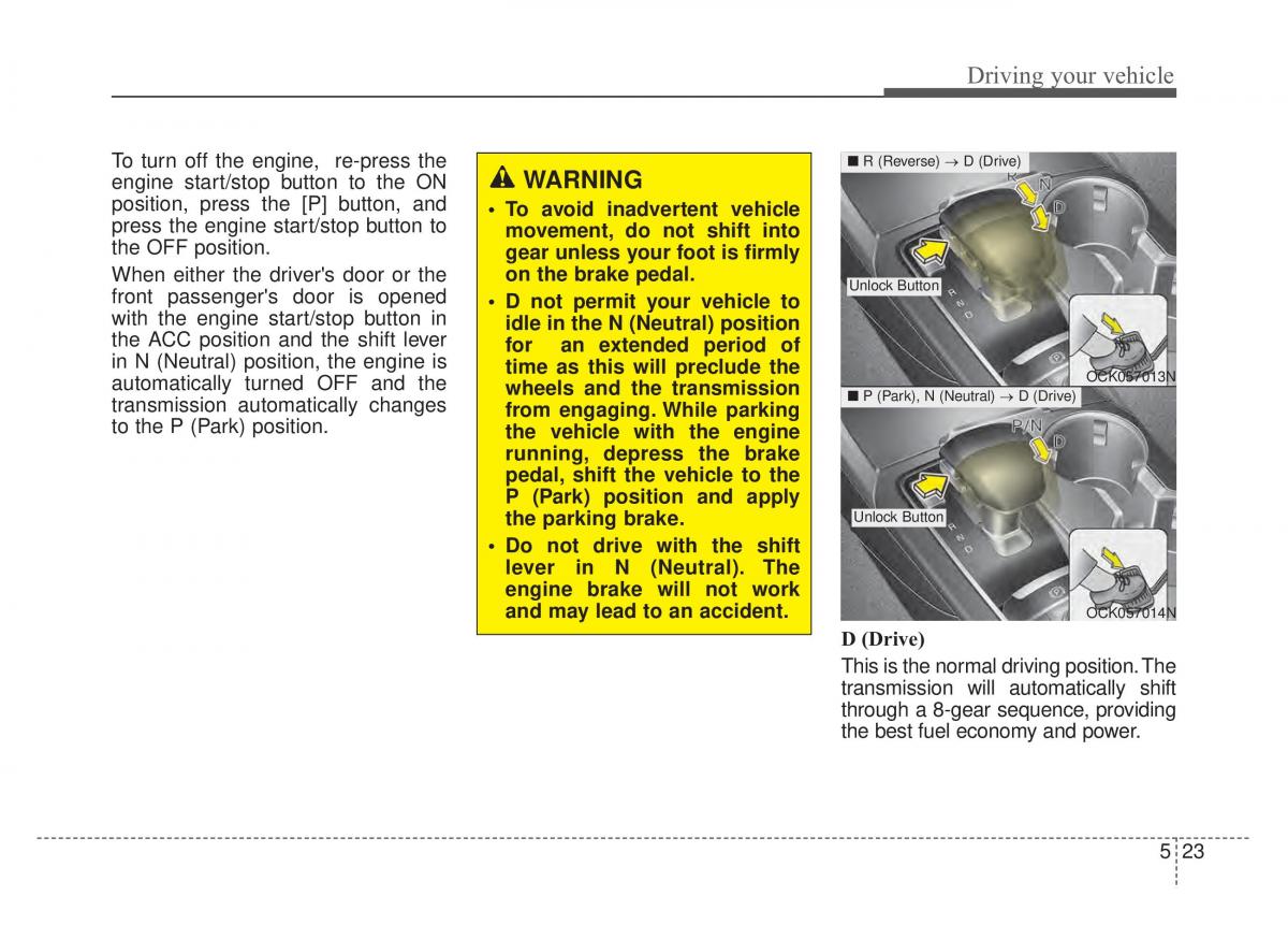 KIA Stinger owners manual / page 273