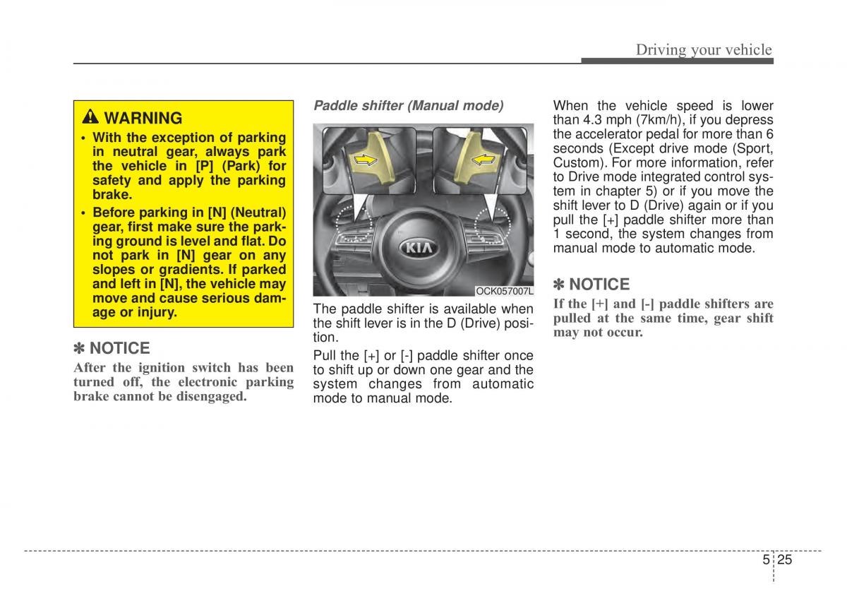 KIA Stinger owners manual / page 275