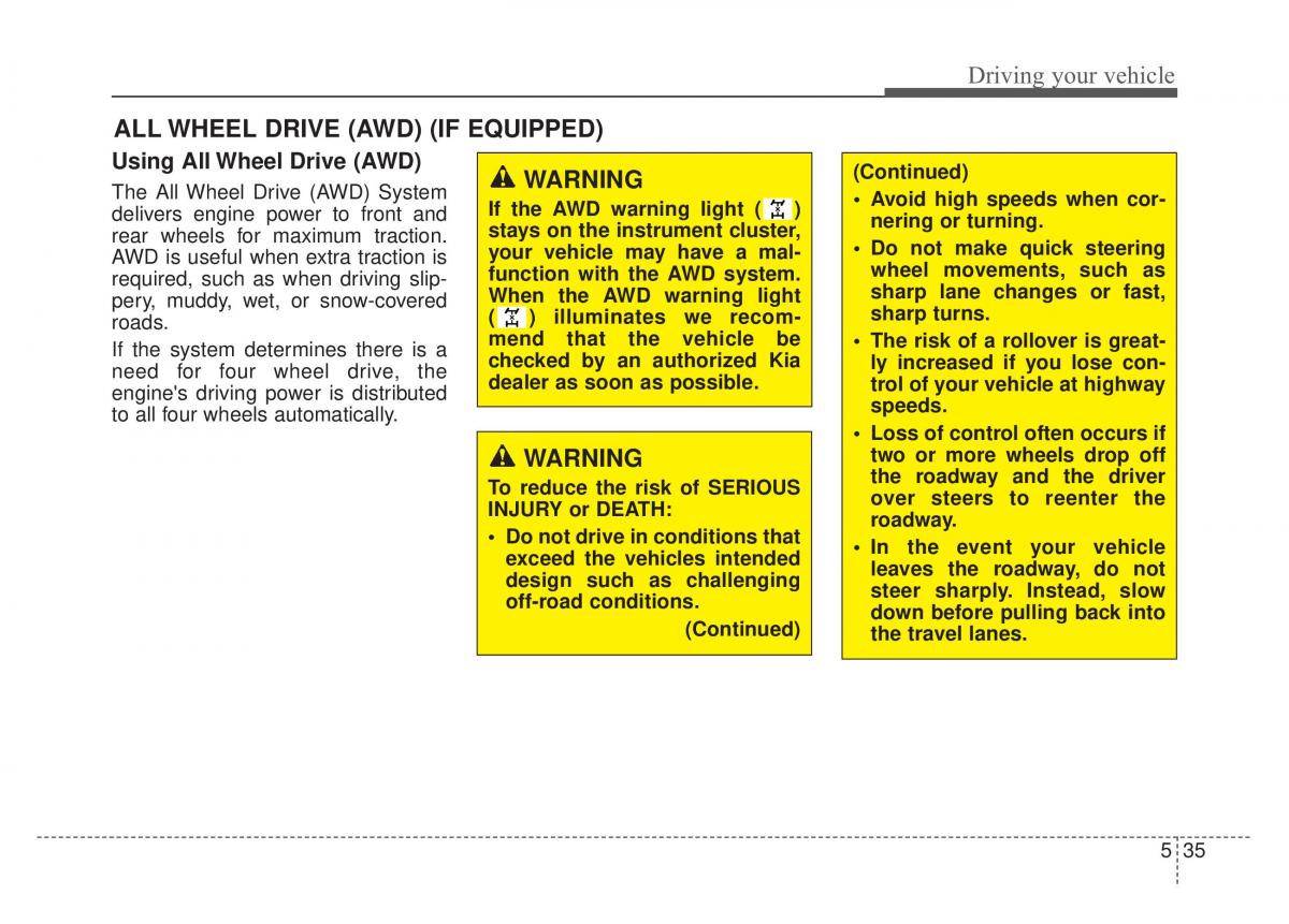 KIA Stinger owners manual / page 285