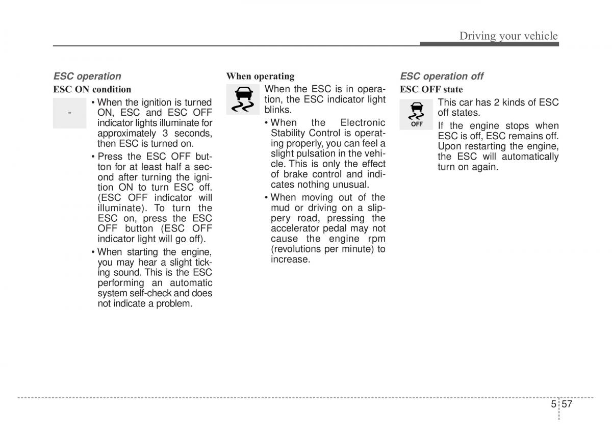 KIA Stinger owners manual / page 307