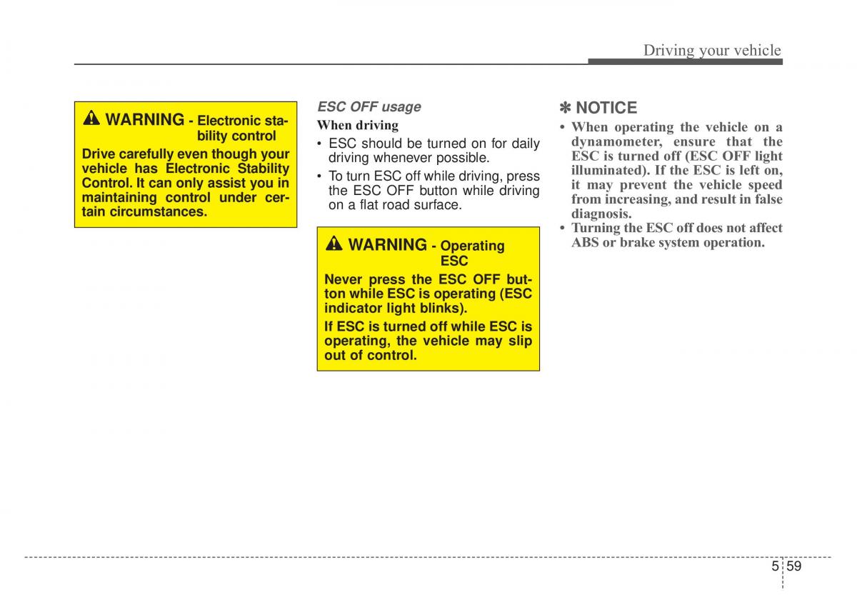 KIA Stinger owners manual / page 309