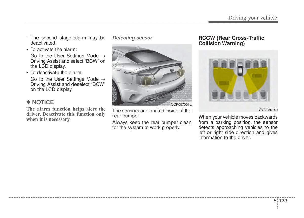 KIA Stinger owners manual / page 373