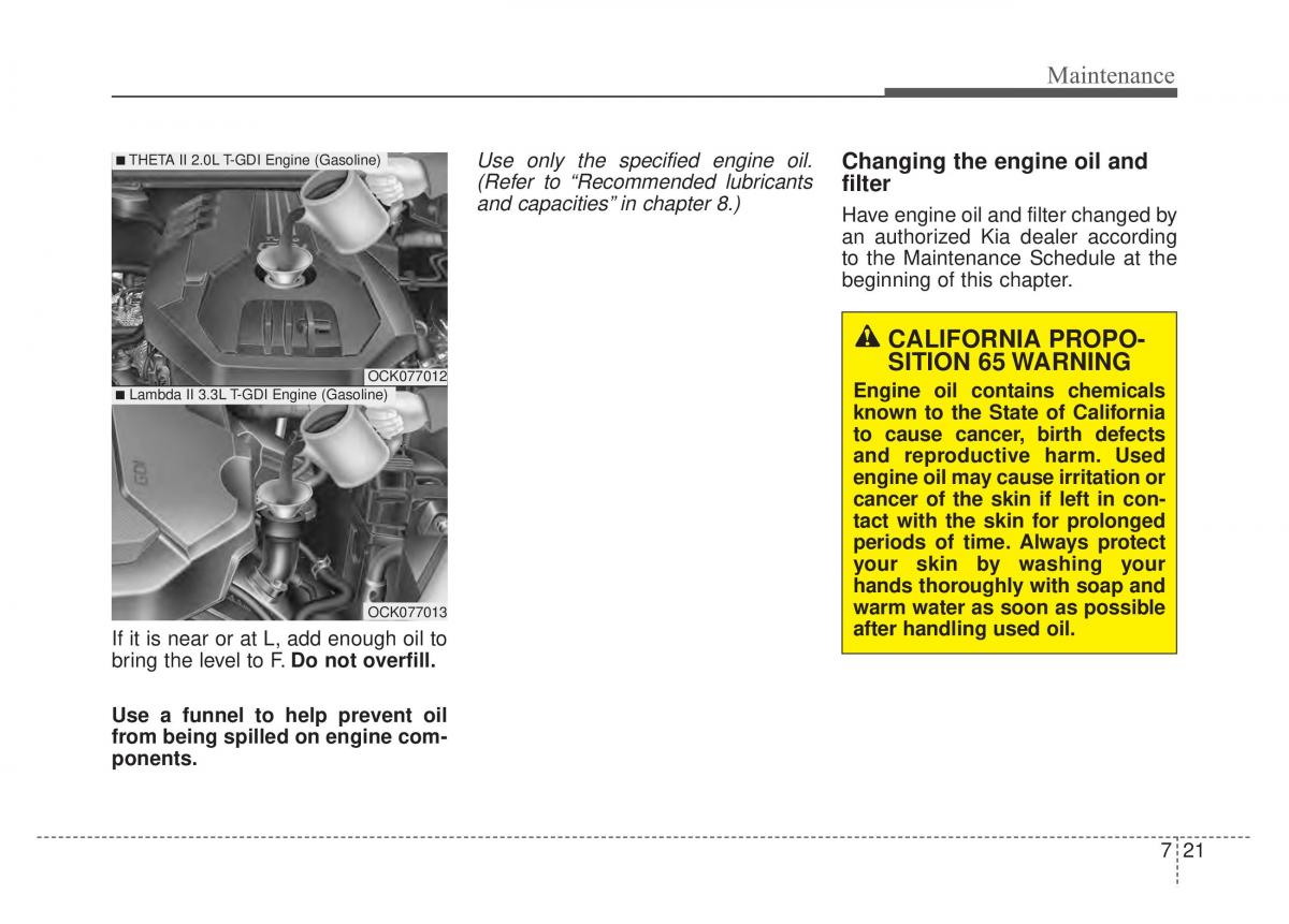 KIA Stinger owners manual / page 448