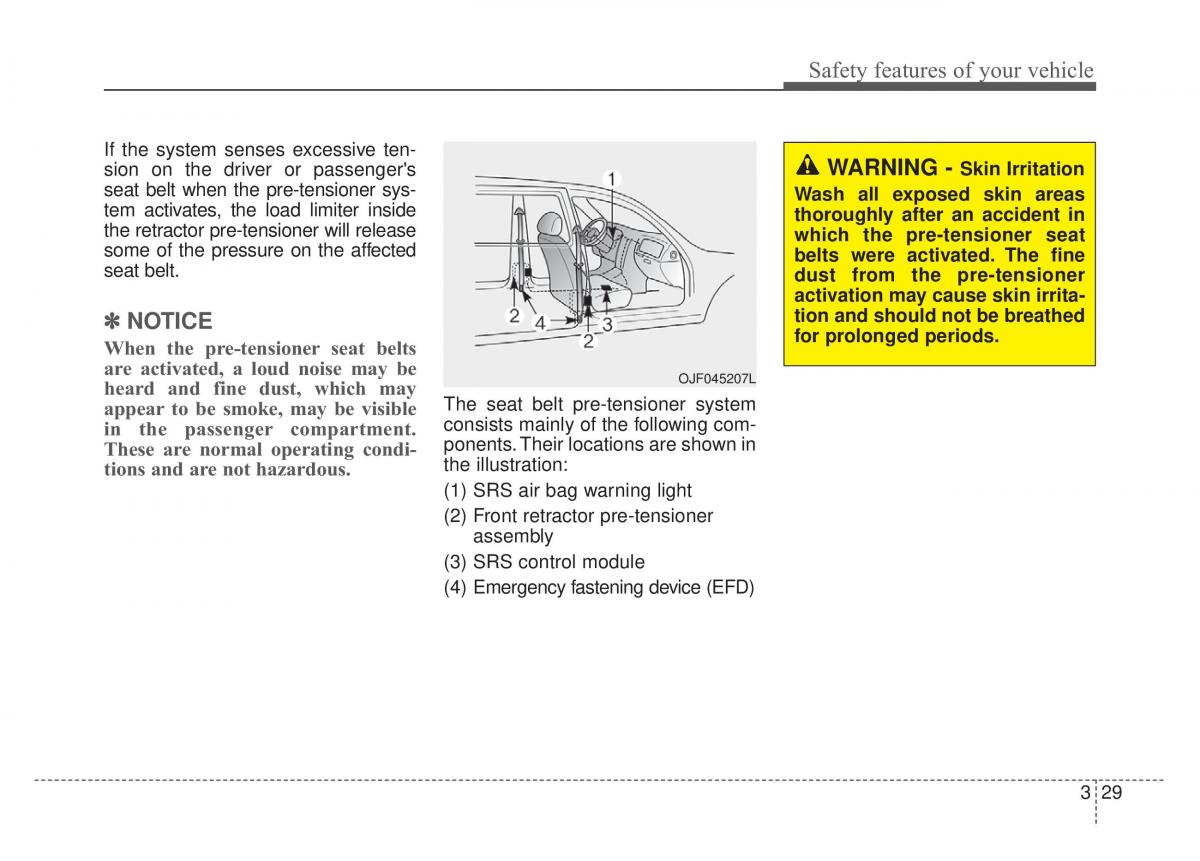 KIA Stinger owners manual / page 45