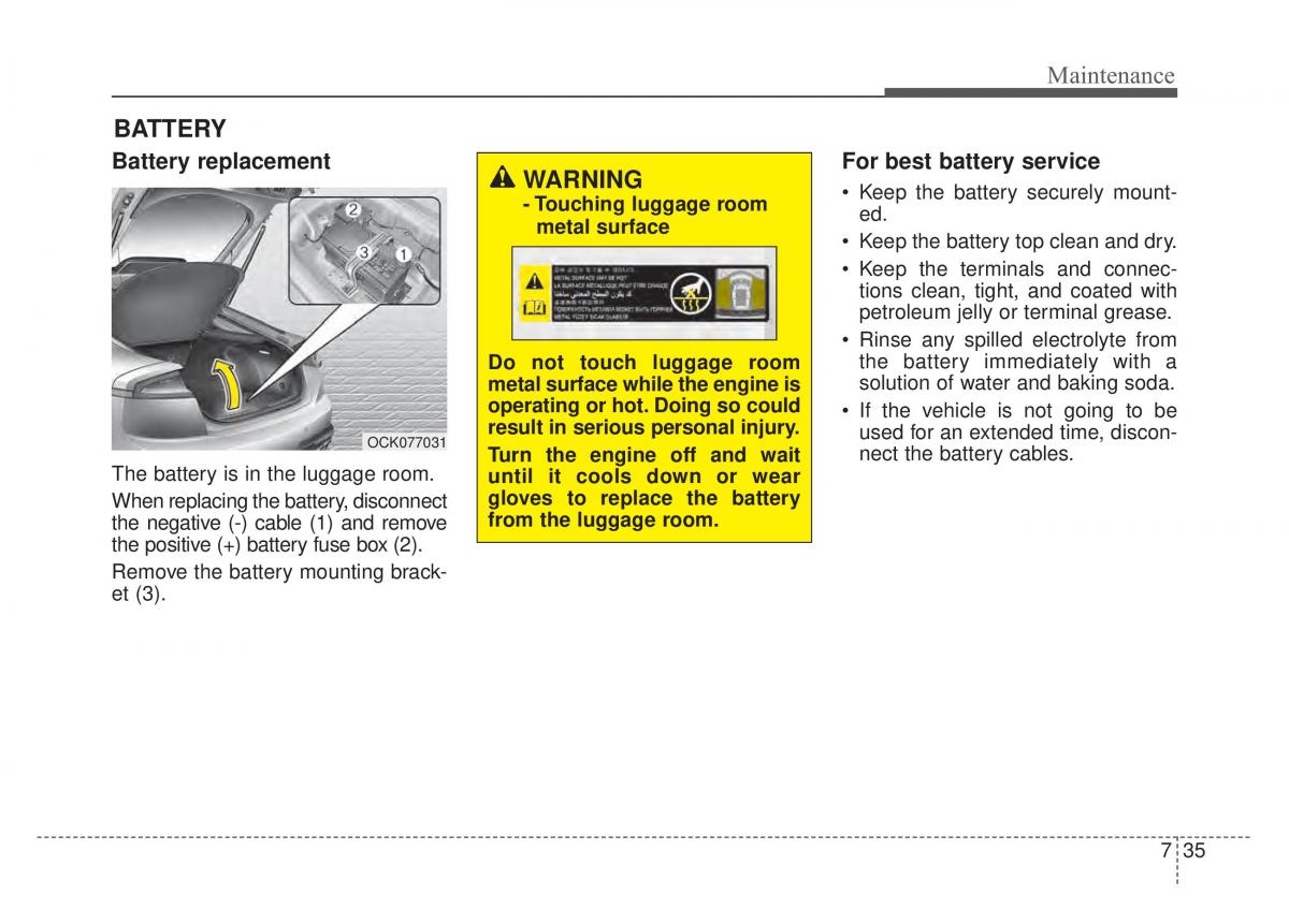 KIA Stinger owners manual / page 462