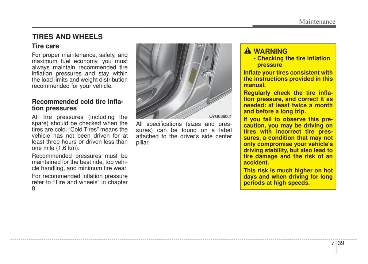 KIA Stinger owners manual / page 466