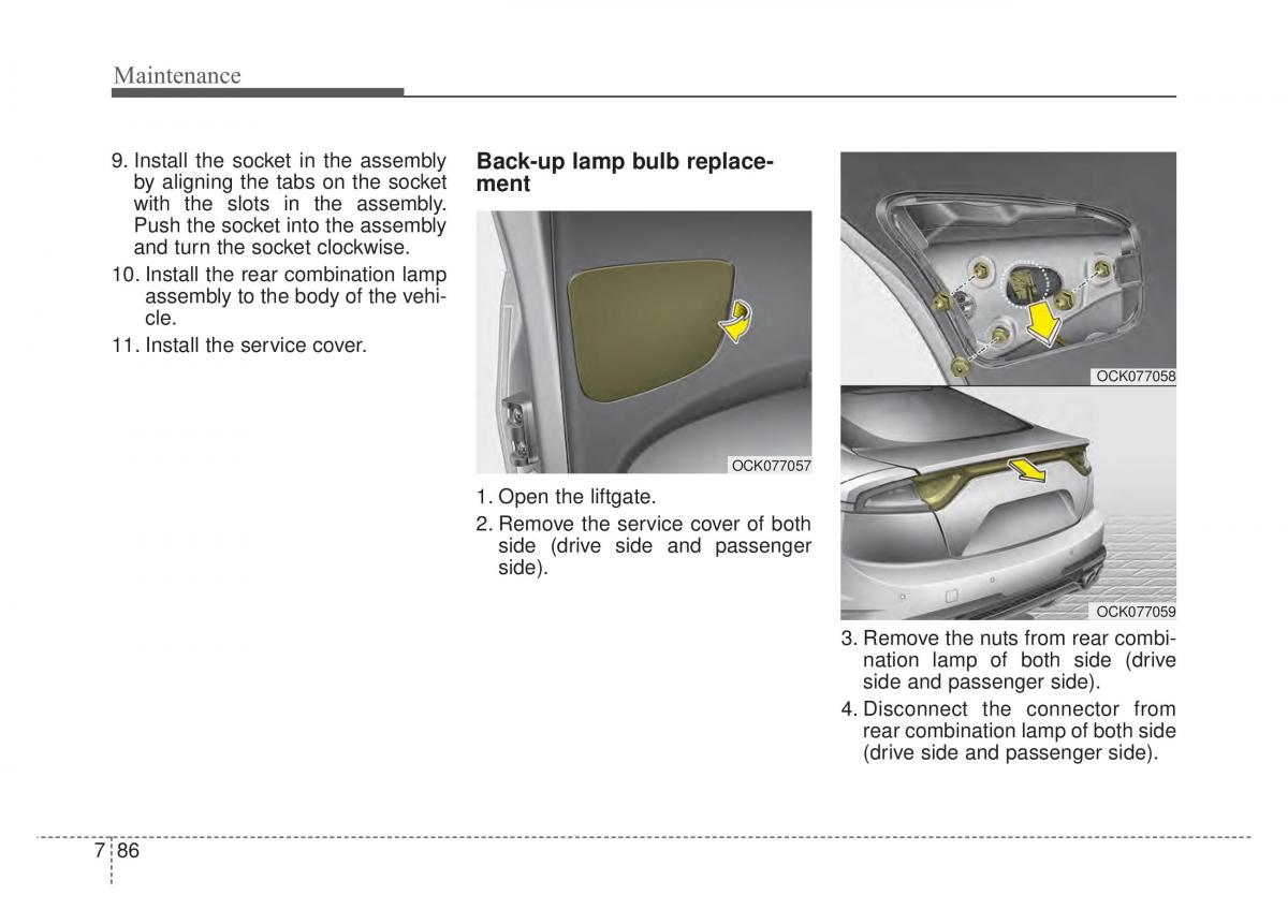 KIA Stinger owners manual / page 513