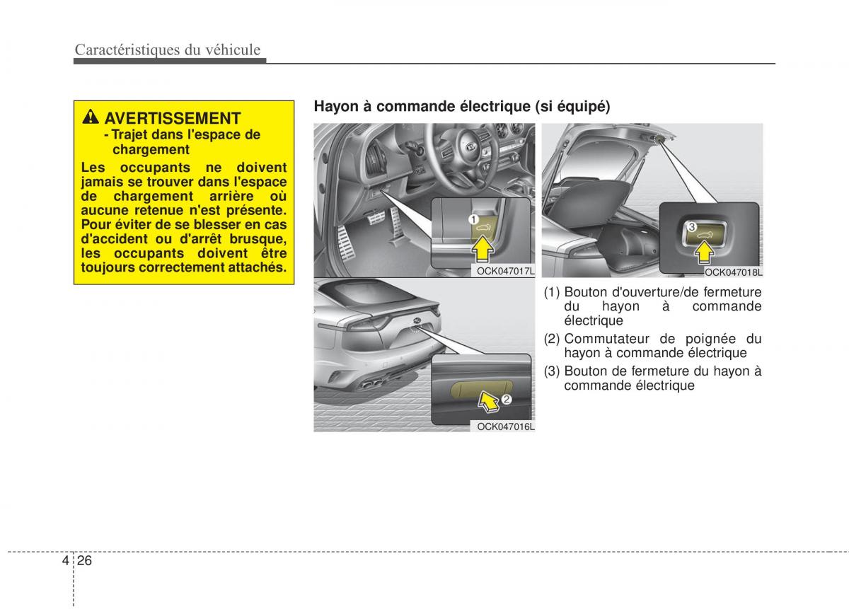 KIA Stinger manuel du proprietaire / page 124