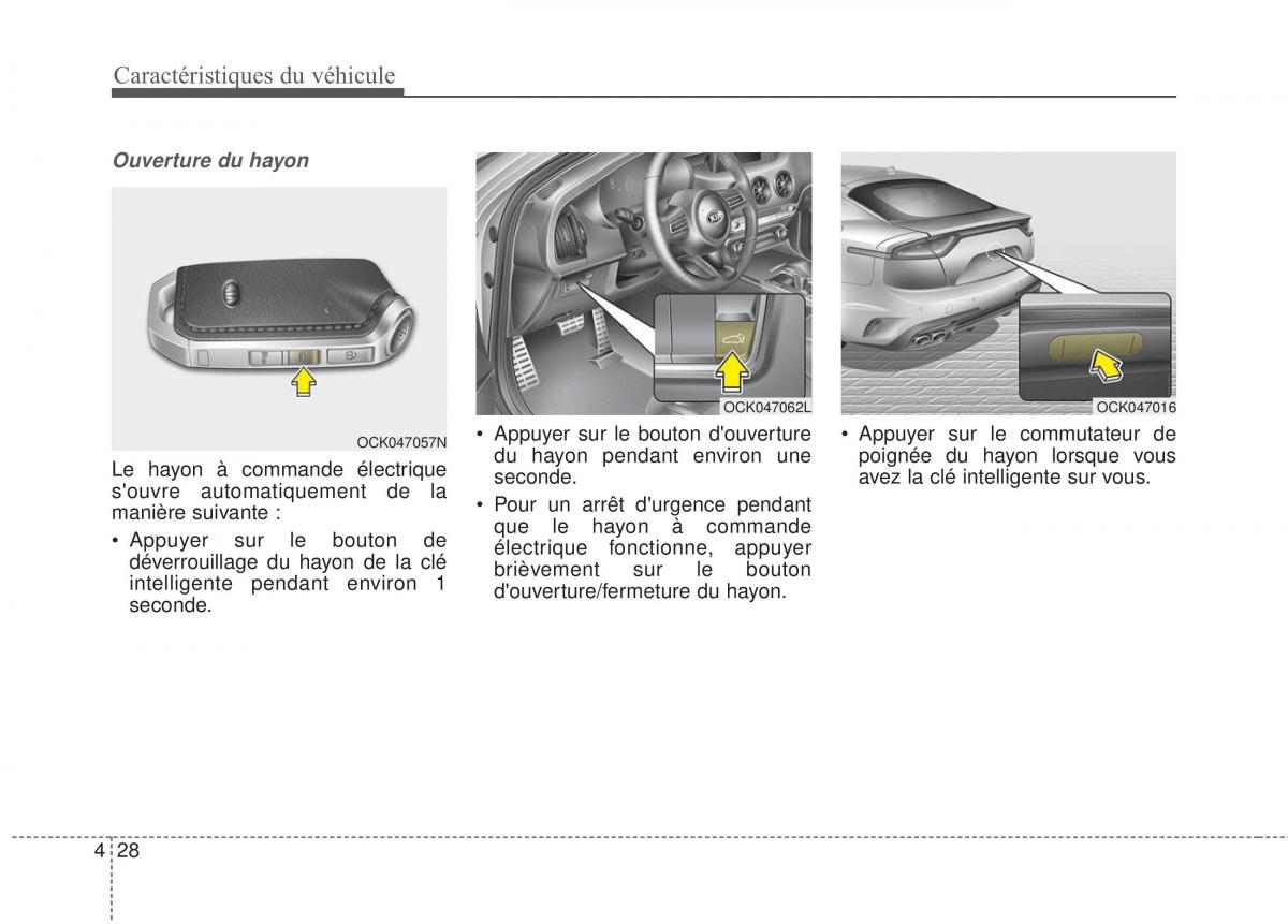 KIA Stinger manuel du proprietaire / page 126