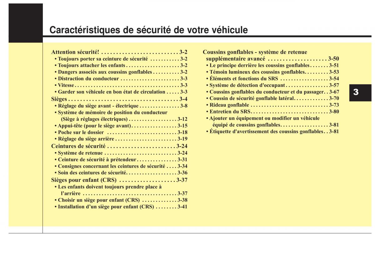 KIA Stinger manuel du proprietaire / page 18