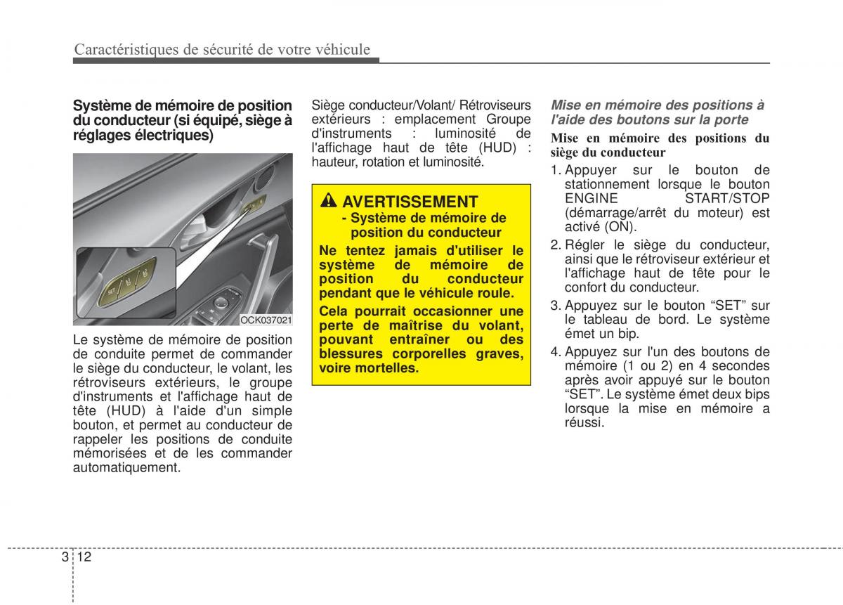 KIA Stinger manuel du proprietaire / page 29