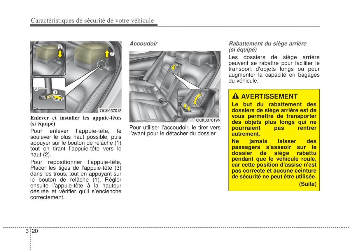 KIA Stinger manuel du proprietaire / page 37