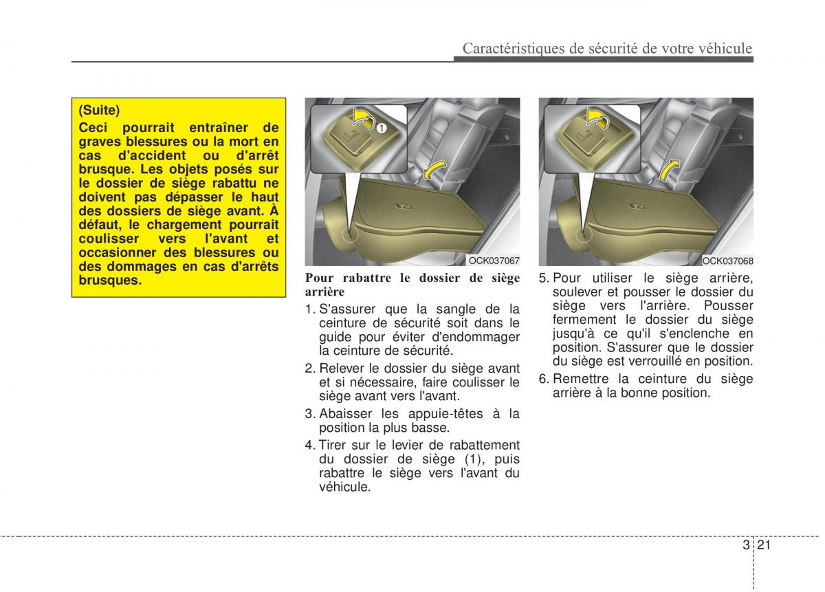 KIA Stinger manuel du proprietaire / page 38