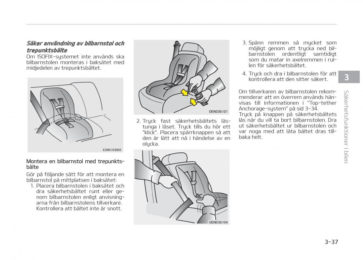 KIA Stinger instruktionsbok / page 57