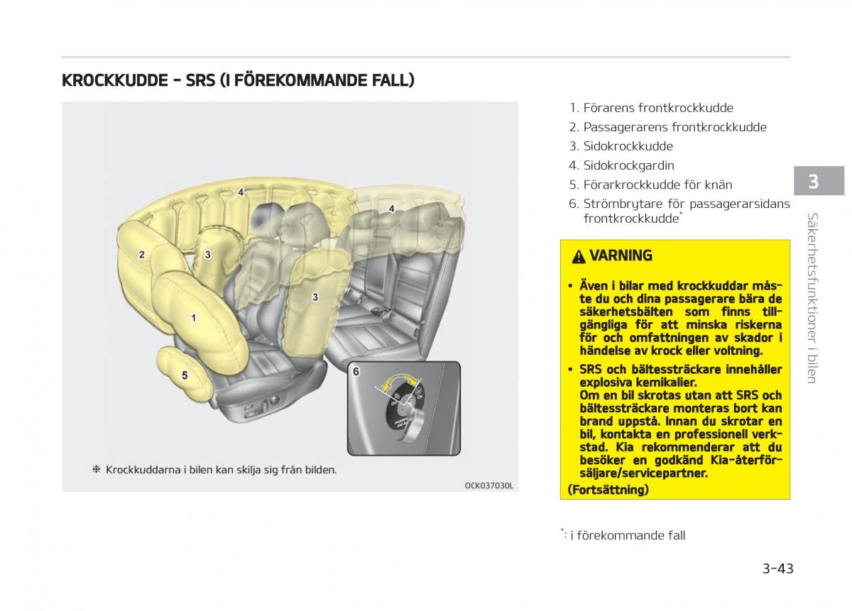 KIA Stinger instruktionsbok / page 63