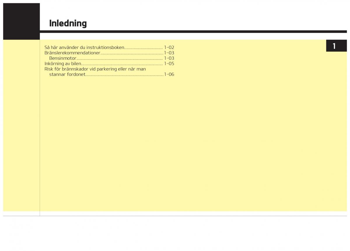 KIA Stinger instruktionsbok / page 7