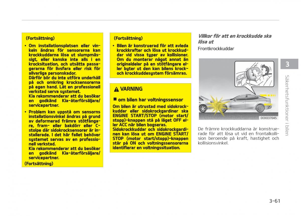 KIA Stinger instruktionsbok / page 81