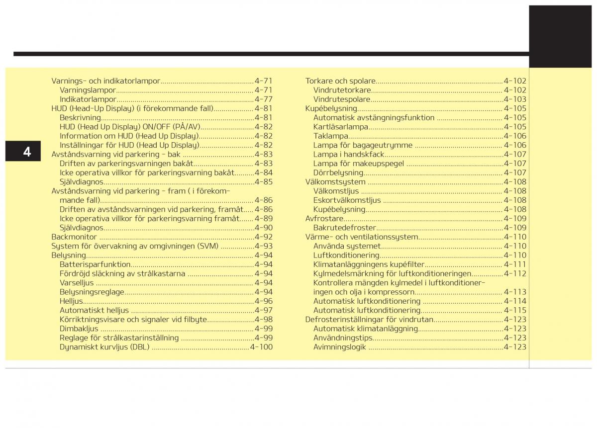 KIA Stinger instruktionsbok / page 92