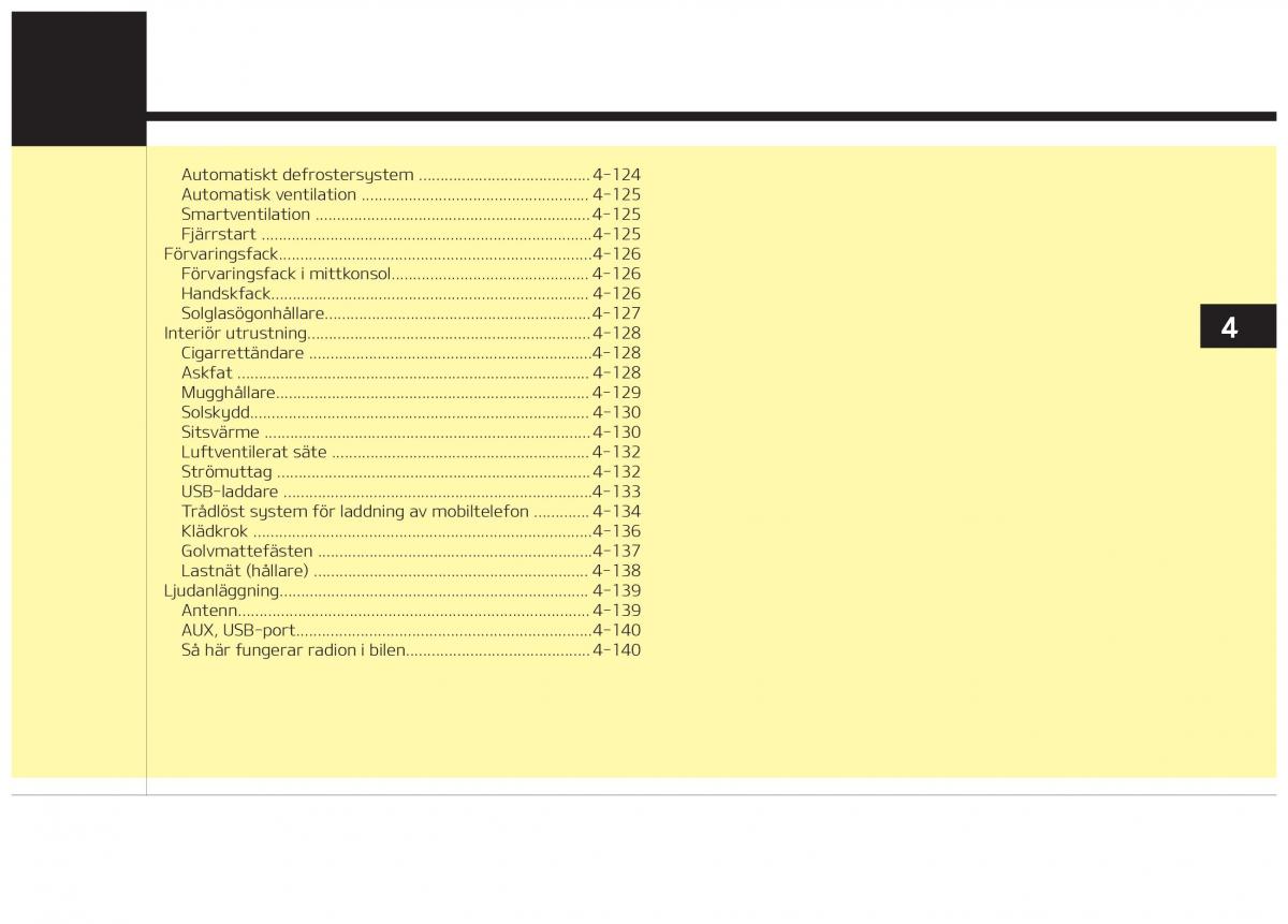 KIA Stinger instruktionsbok / page 93