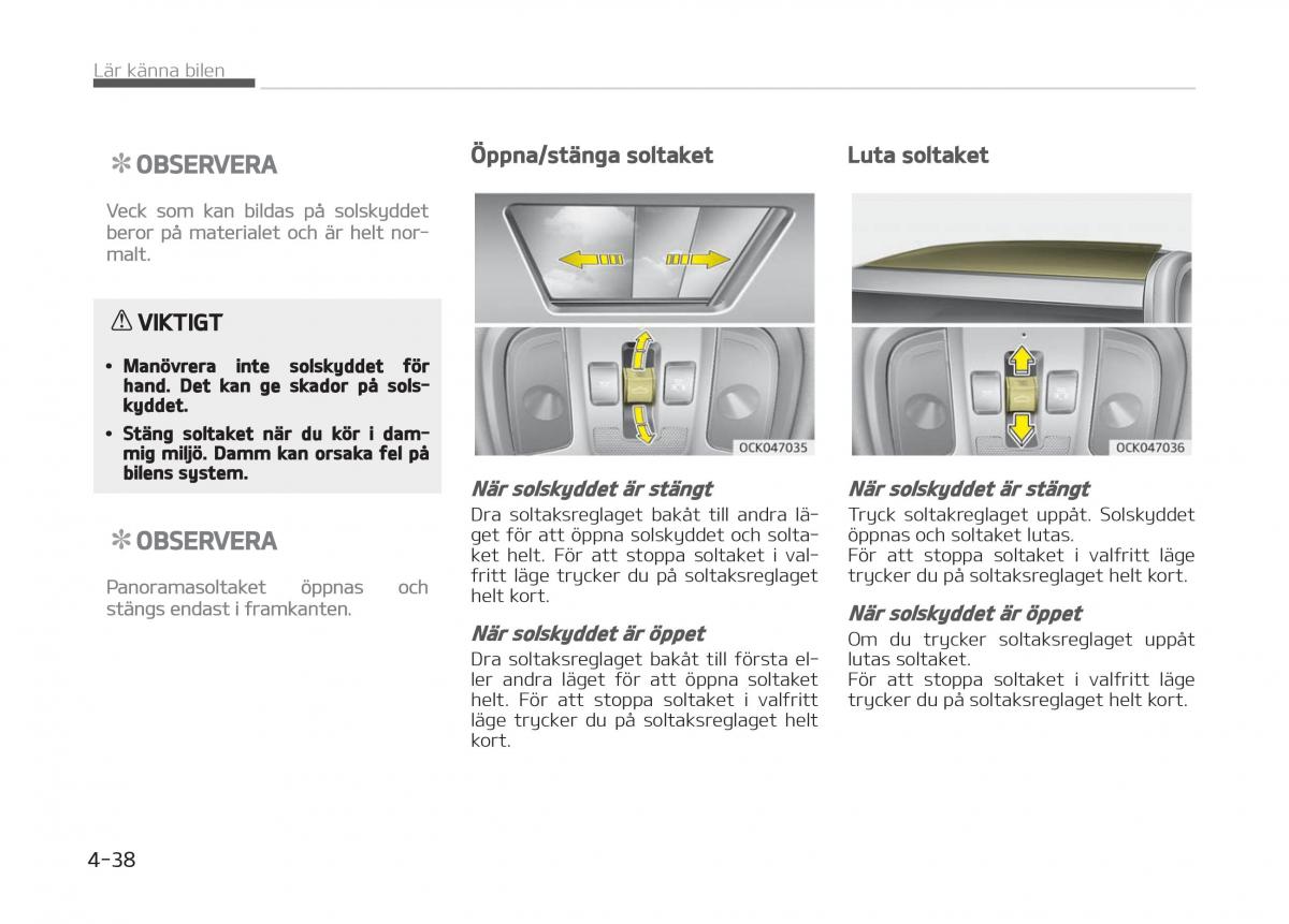 KIA Stinger instruktionsbok / page 128