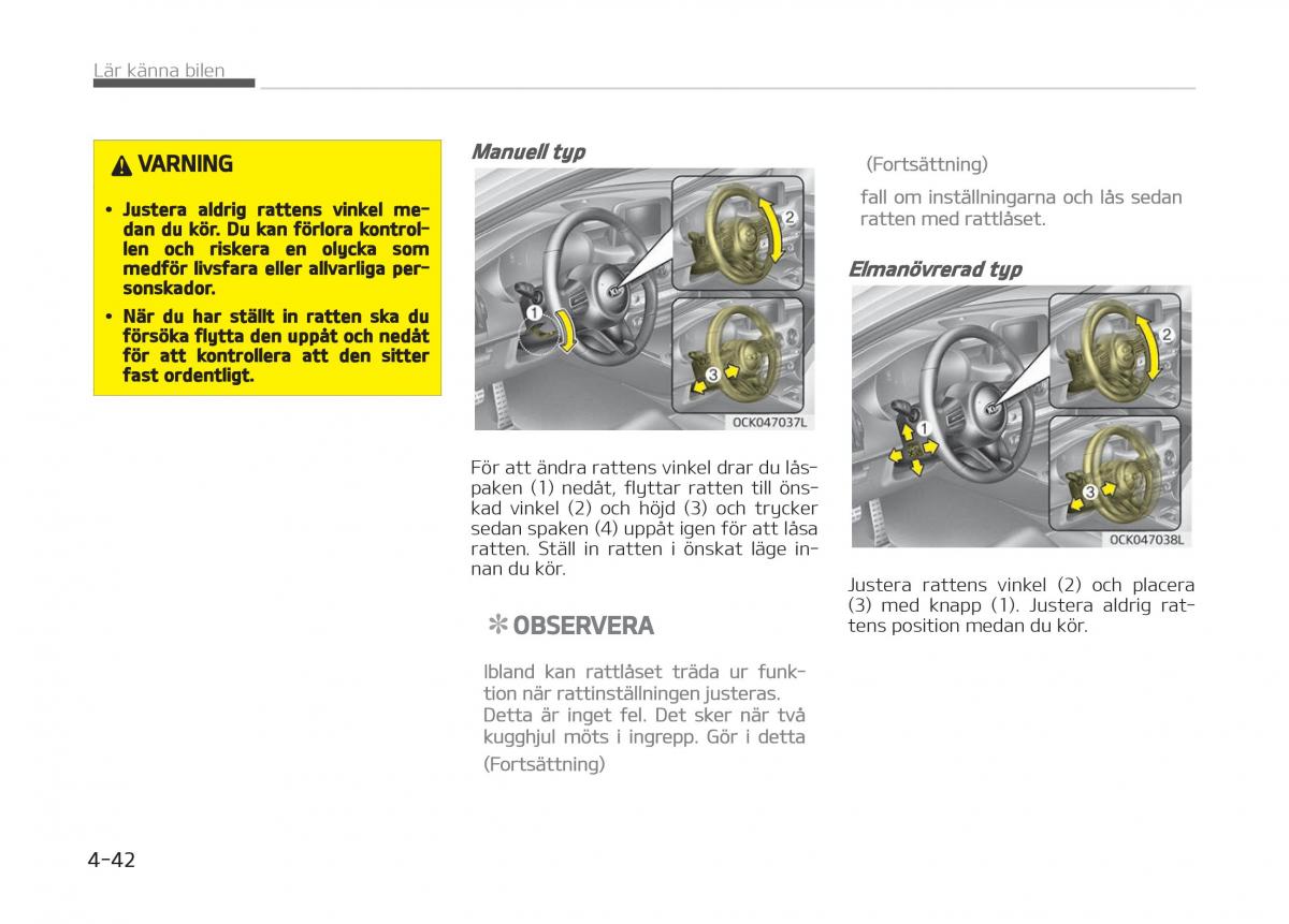 KIA Stinger instruktionsbok / page 132