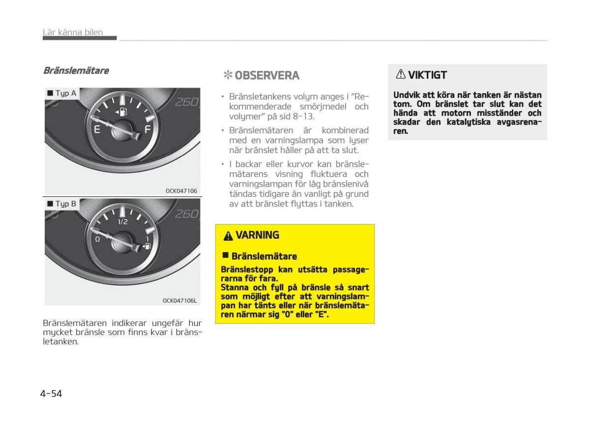 KIA Stinger instruktionsbok / page 144