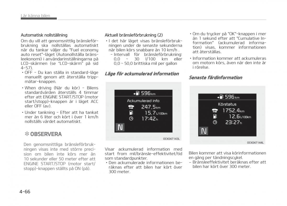 KIA Stinger instruktionsbok / page 156