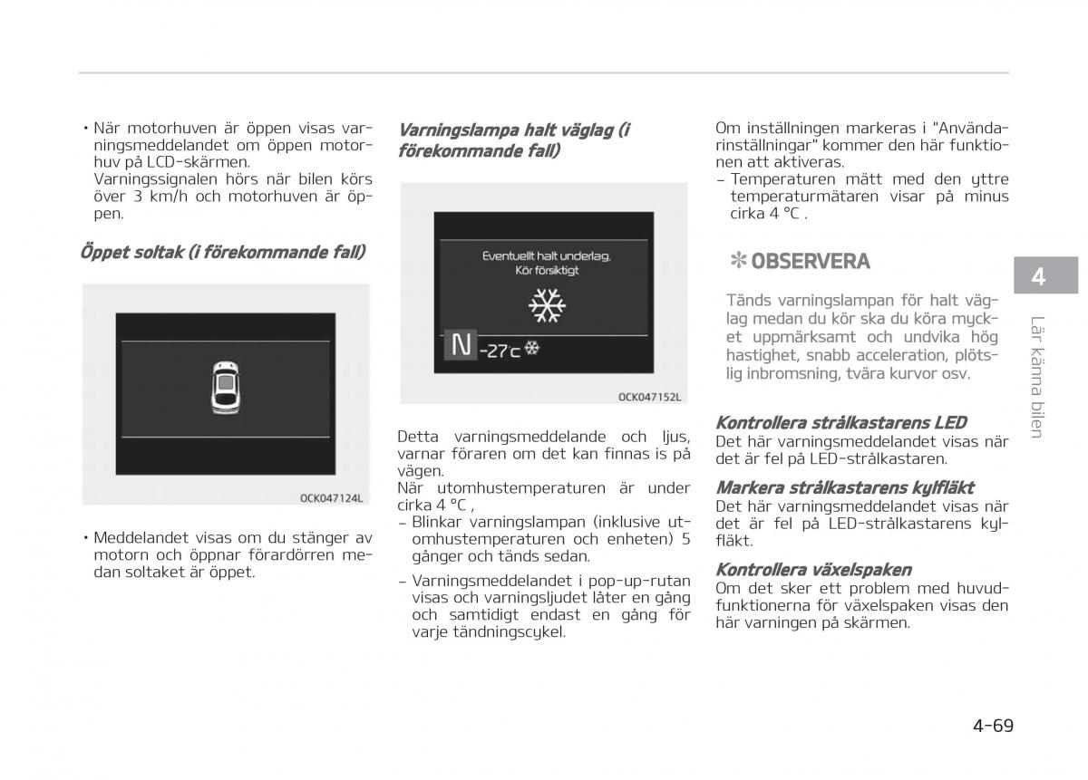 KIA Stinger instruktionsbok / page 159