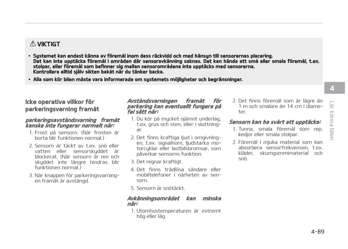 KIA Stinger instruktionsbok / page 179