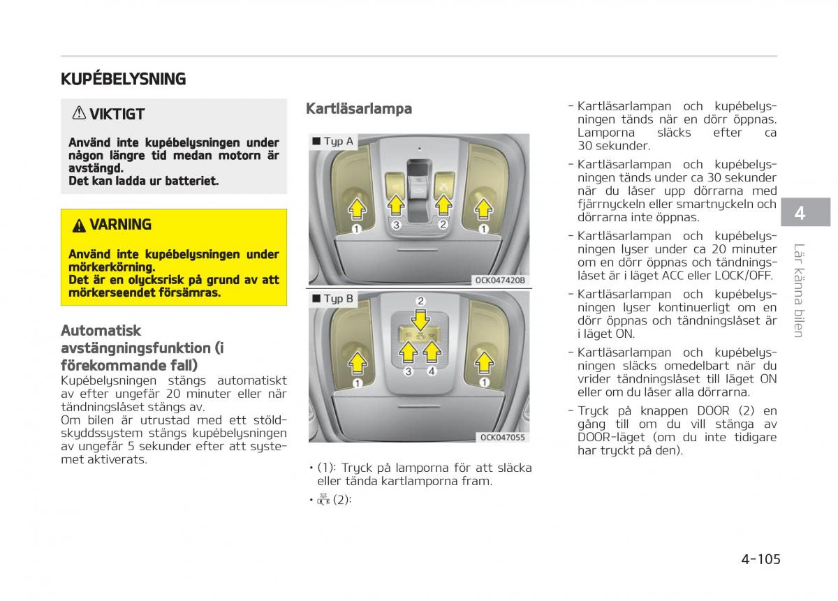 KIA Stinger instruktionsbok / page 195