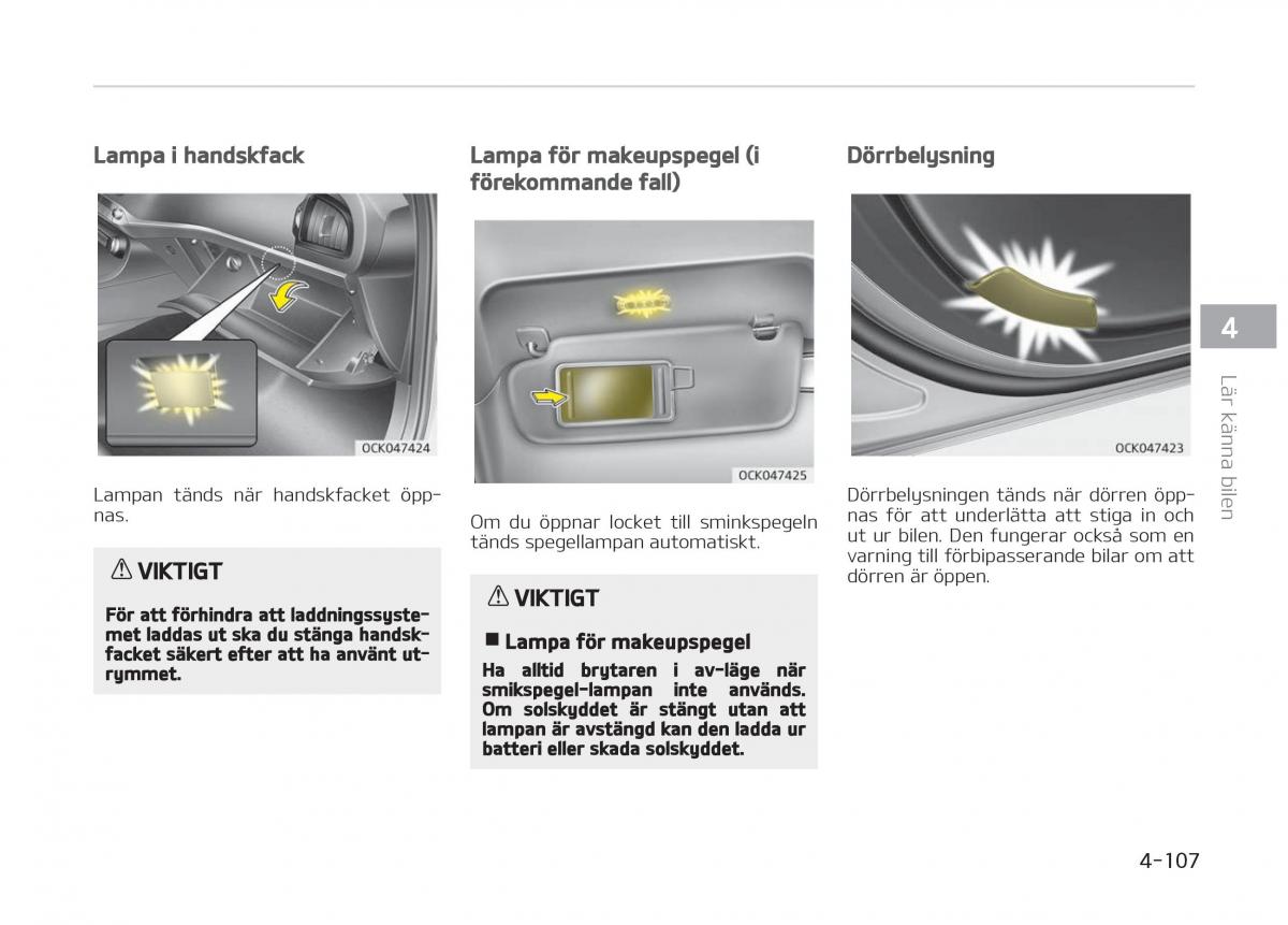 KIA Stinger instruktionsbok / page 197