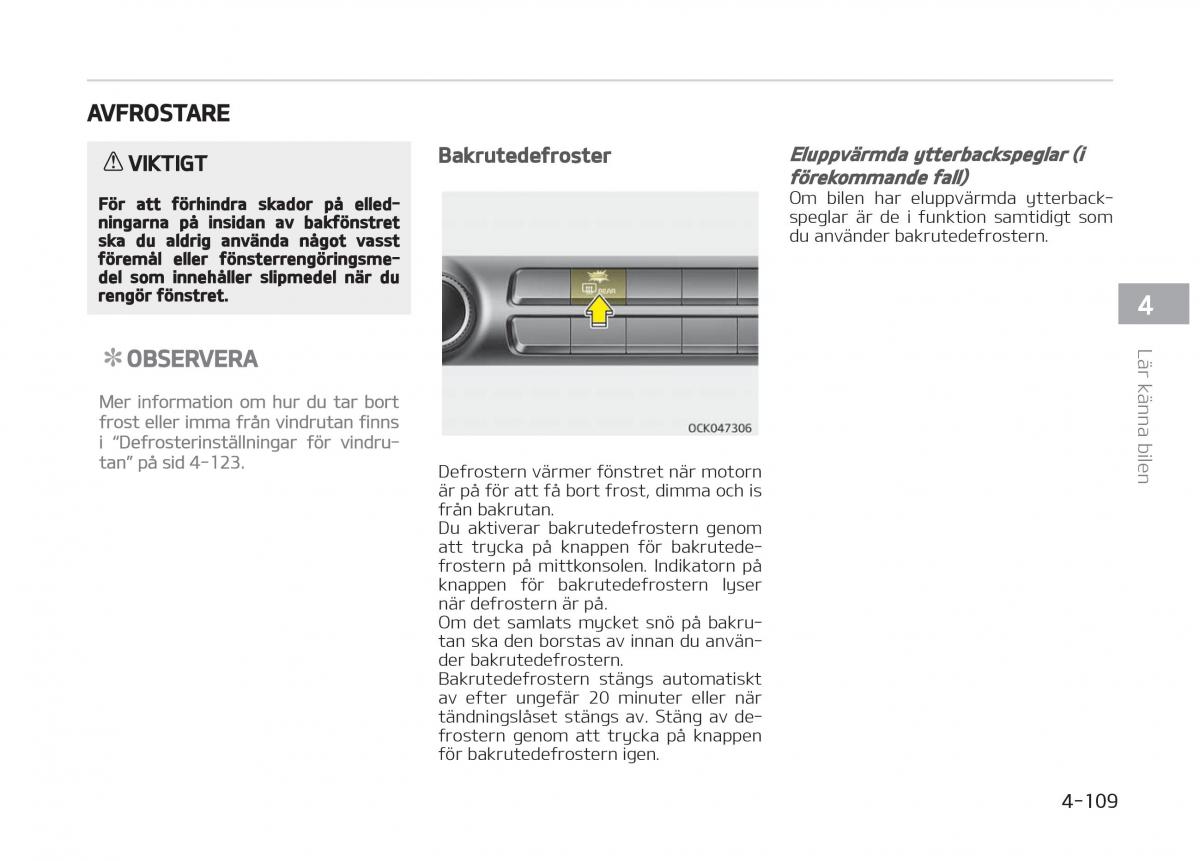 KIA Stinger instruktionsbok / page 199