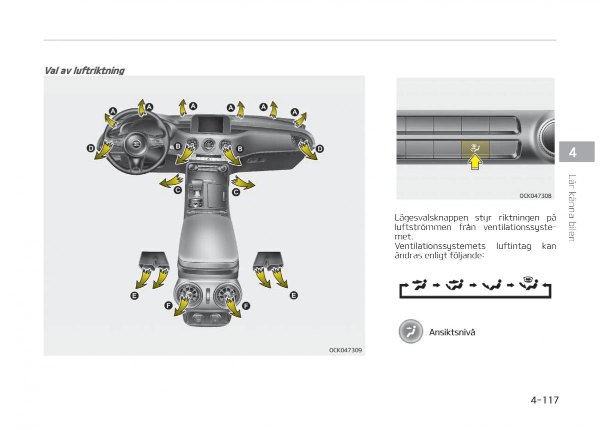 KIA Stinger instruktionsbok / page 207