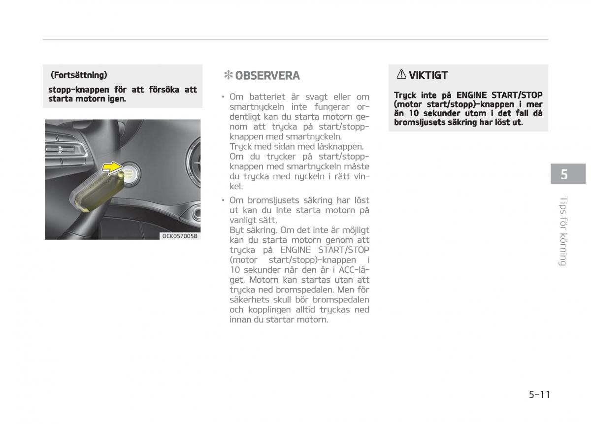 KIA Stinger instruktionsbok / page 243