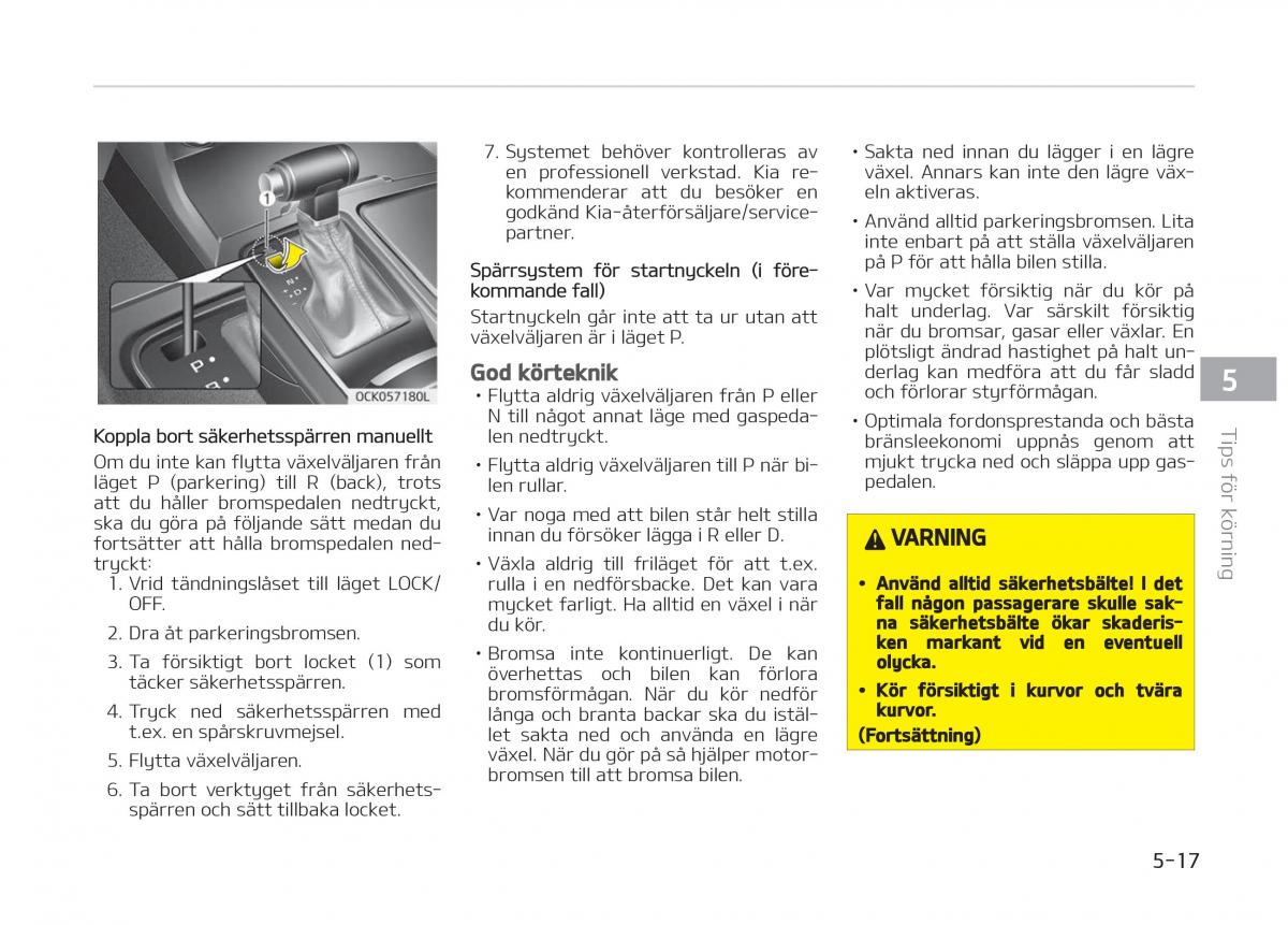 KIA Stinger instruktionsbok / page 249