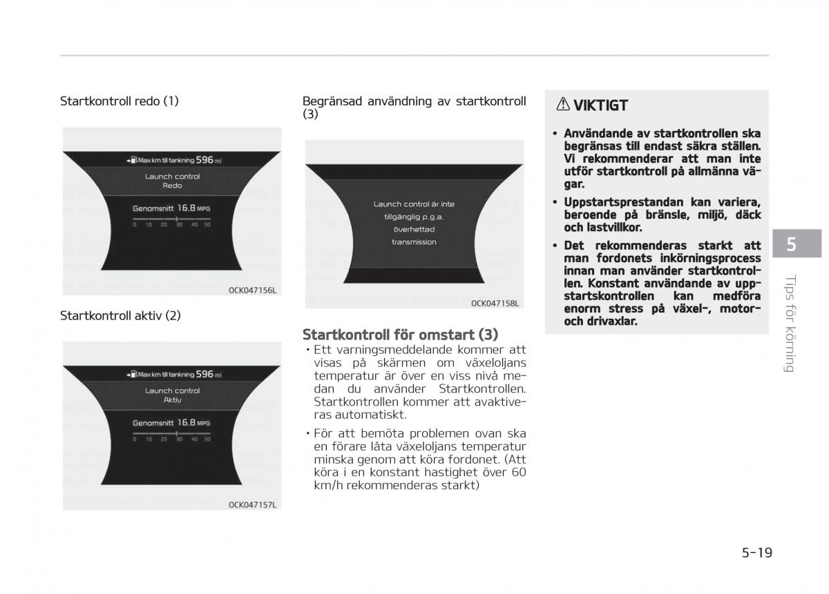 KIA Stinger instruktionsbok / page 251