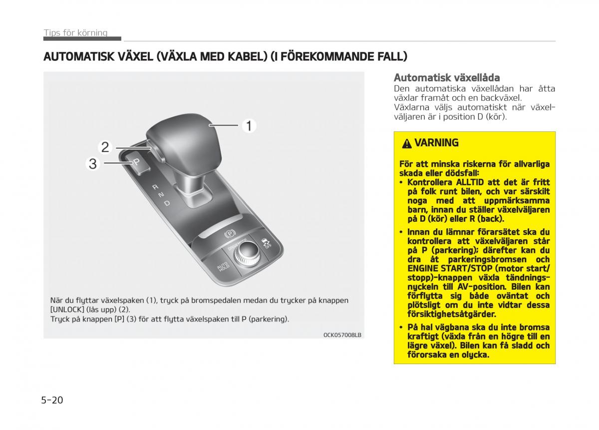 KIA Stinger instruktionsbok / page 252