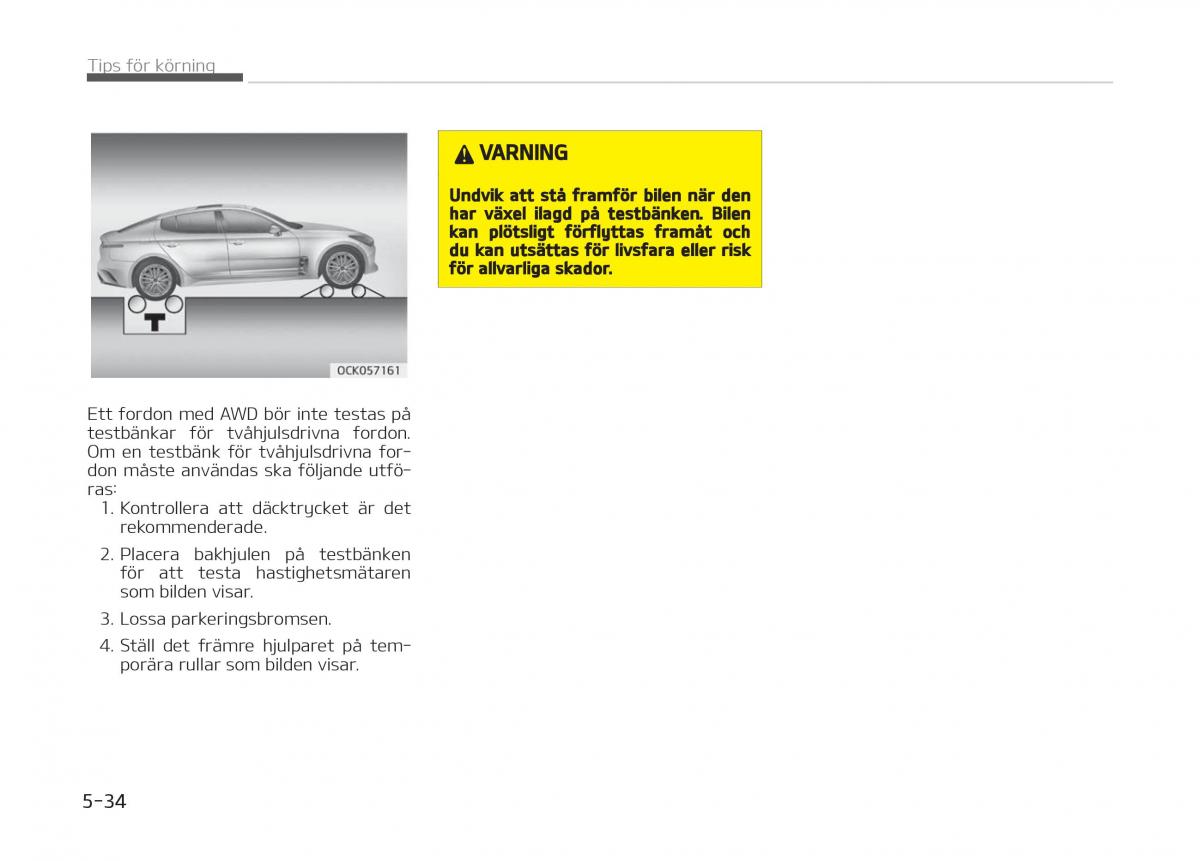 KIA Stinger instruktionsbok / page 266