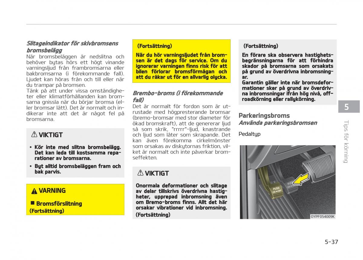 KIA Stinger instruktionsbok / page 269